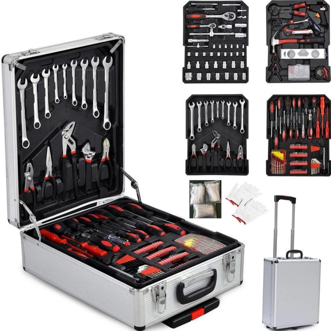 799-Piece Mechanics Wrenches Socket Tool Kit W/ Silver Trolley Case