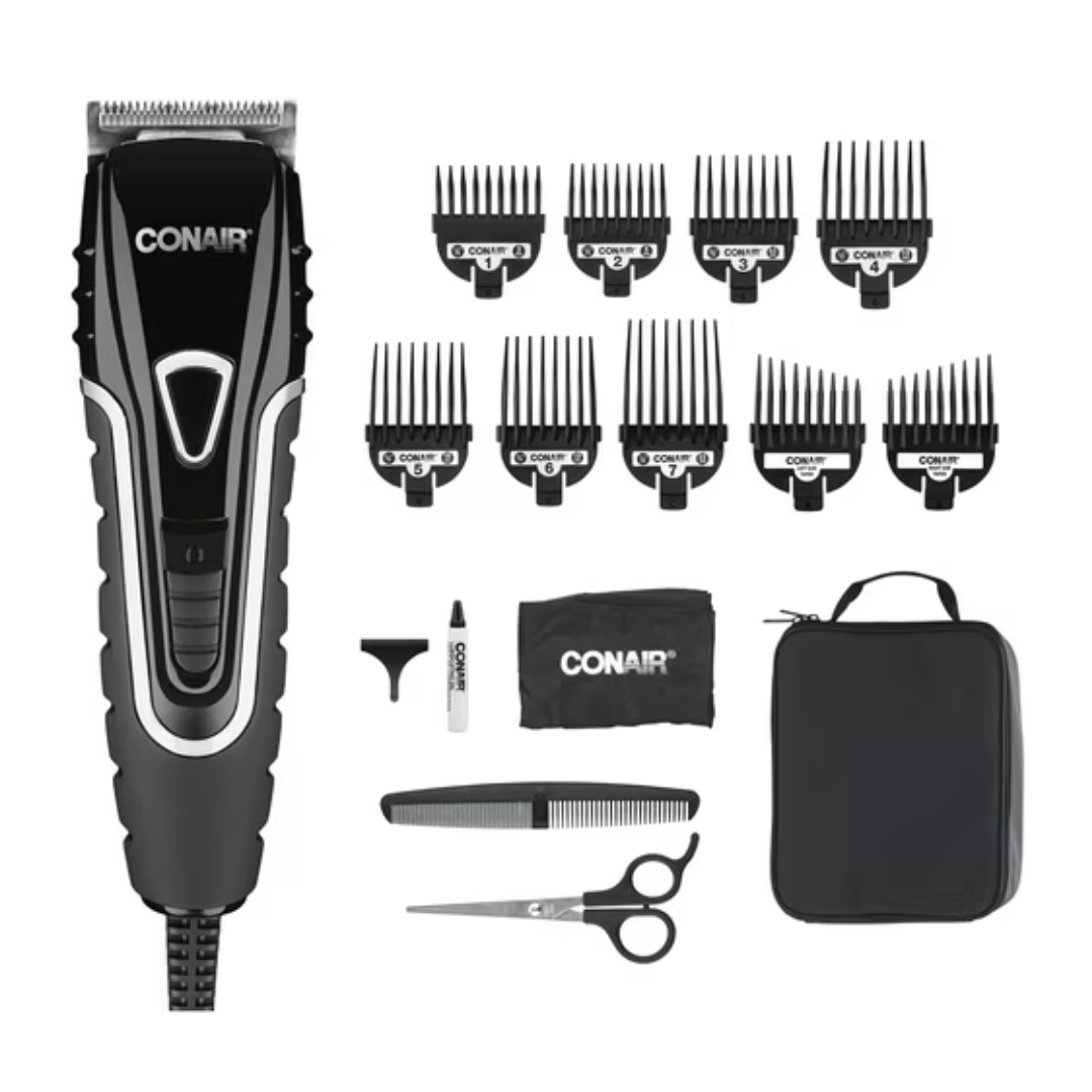 20-Piece Conair Barbershop Series No-Slip Grip Haircut Kit