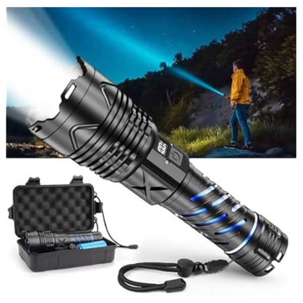 JMNGSHU 999000 High Lumens Rechargeable Flashlight