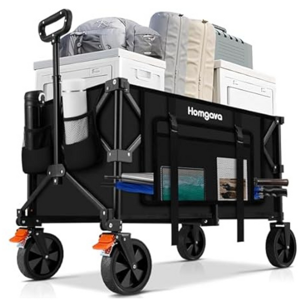 Homgava 140L Collapsible Folding Wagon Cart