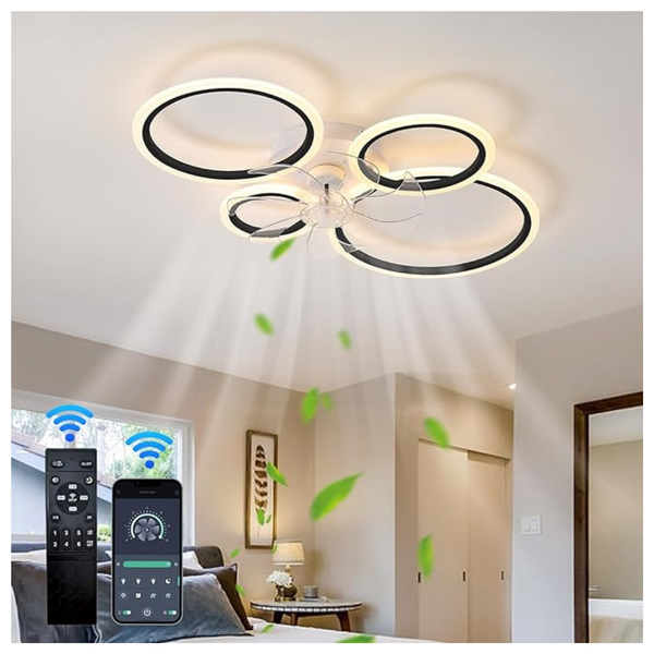 Modern Low Profile Ceiling Fans With Lights And Remote