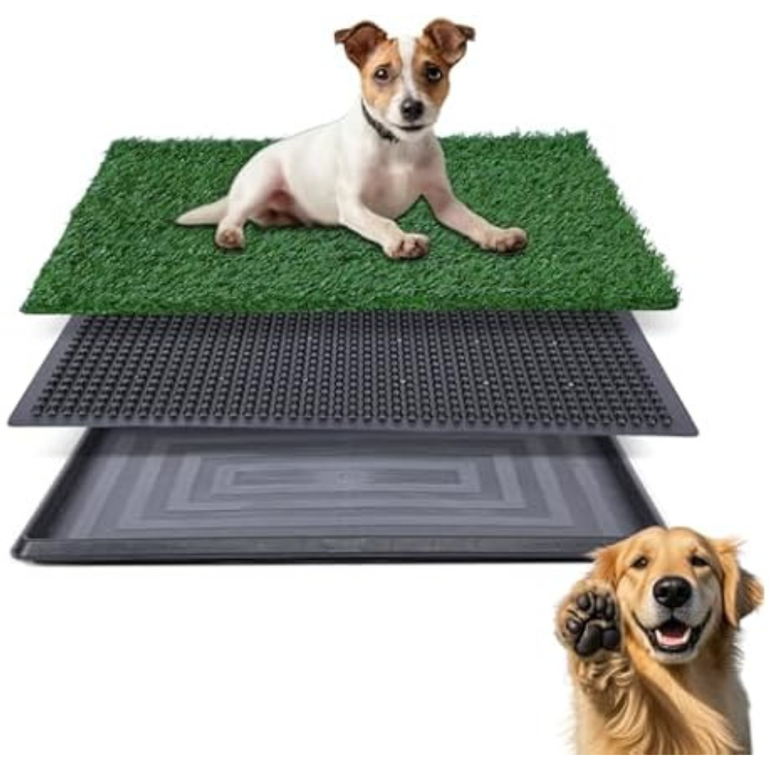 FluffyDream Artificial Grass For Dogs Potty (20" x 25")