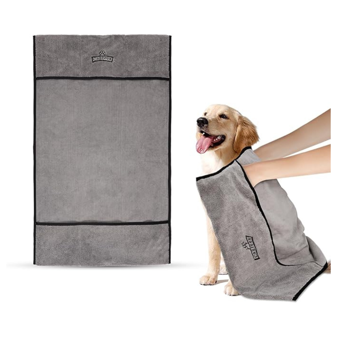 Super Absorbent Soft Pet Grooming Towel Bath & Shower Supplies