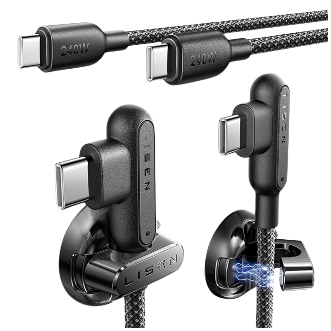 2-Pack LISEN 6.6ft USB Type-C To USB Type-C Cable