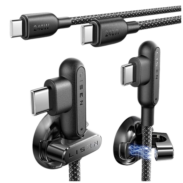 2-Pack LISEN 6.6ft USB Type-C To USB Type-C Cable