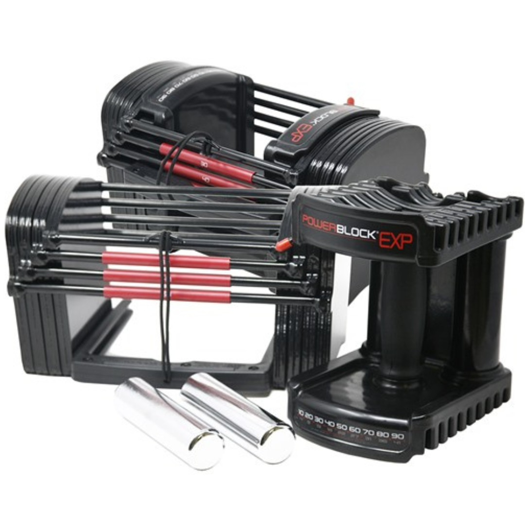 PowerBlock Sport EXP Stage 1 Dumbbell Set (5-50Lbs, Pair)
