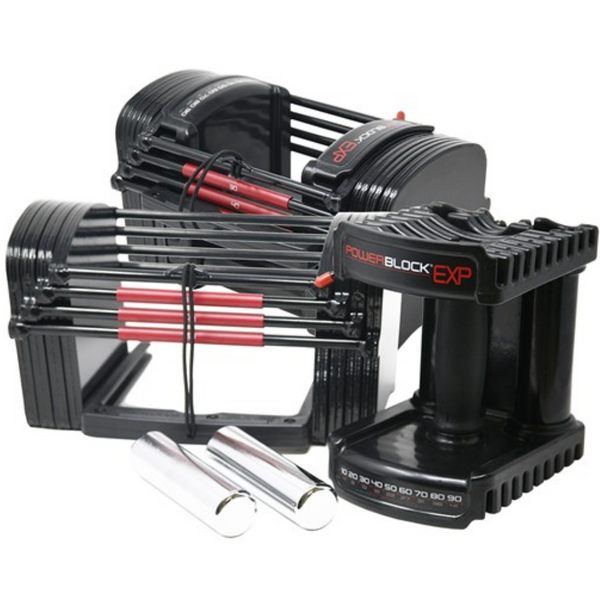 PowerBlock Sport EXP Stage 1 Dumbbell Set (5-50Lbs, Pair)