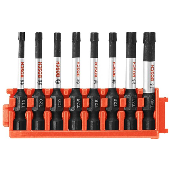 8-Piece Bosch Impact Tough Torx 2" Power Bits