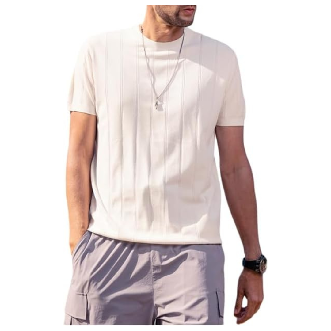 Men's Ice Silk Short Sleeve T-Shirt