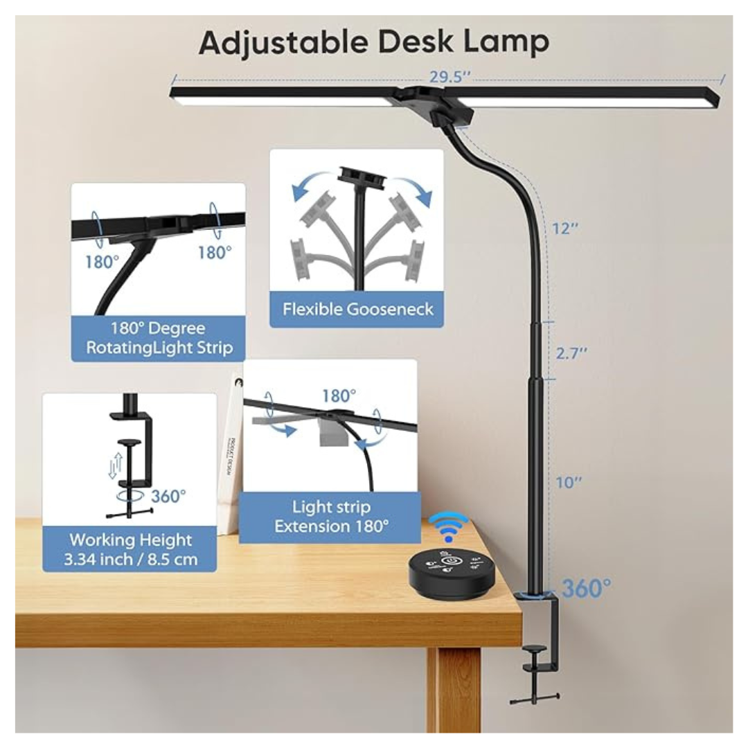 24W LED Desk Architect Lamp With Clamp