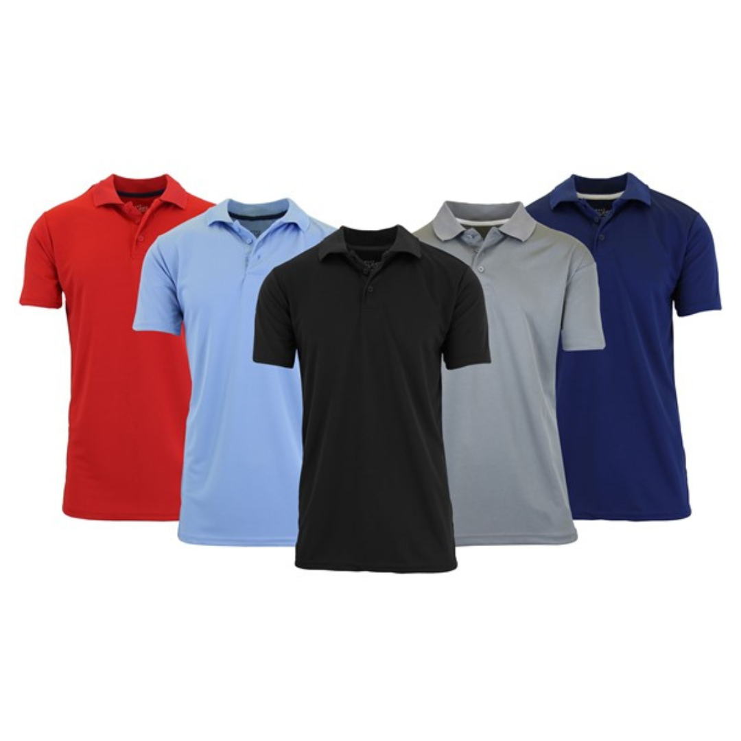 4-Pack GBH Assorted Men's Short Sleeve Polos