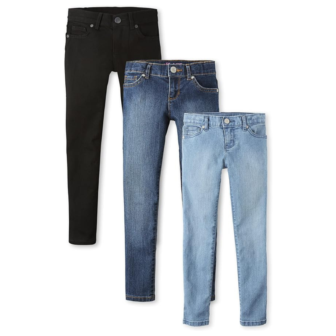 3-Pack The Children's Place Girls Super Skinny Jeans