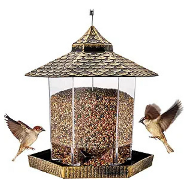 Twinkle Star Hexagon Shaped Hanging Wild Bird Feeder