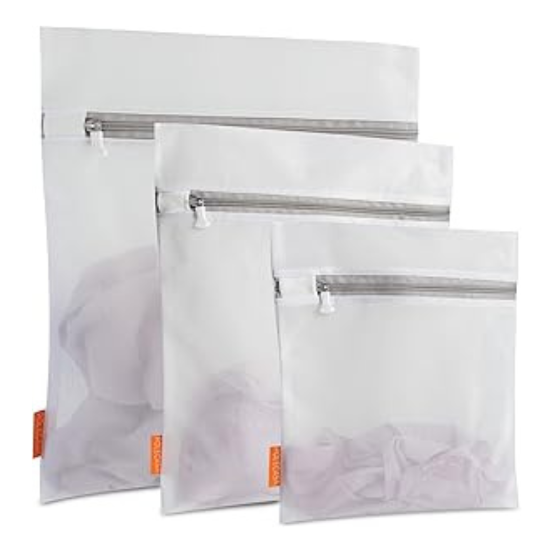 3-Pack Polecasa Premium Mesh Laundry Bags With Sturdy Zipper