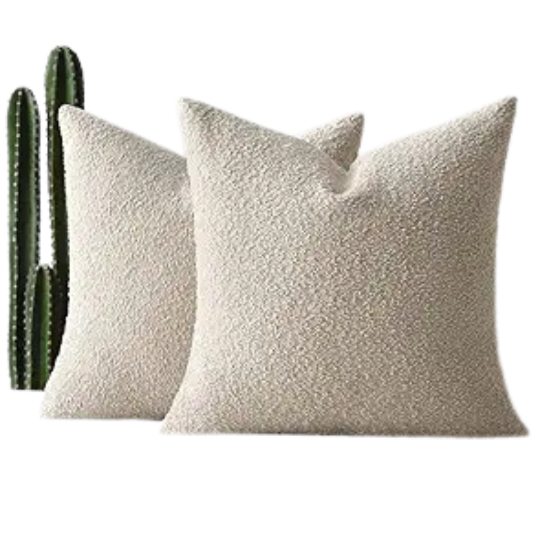 2-Pack Soft Cozy Throw Pillow Covers (18" x 18")
