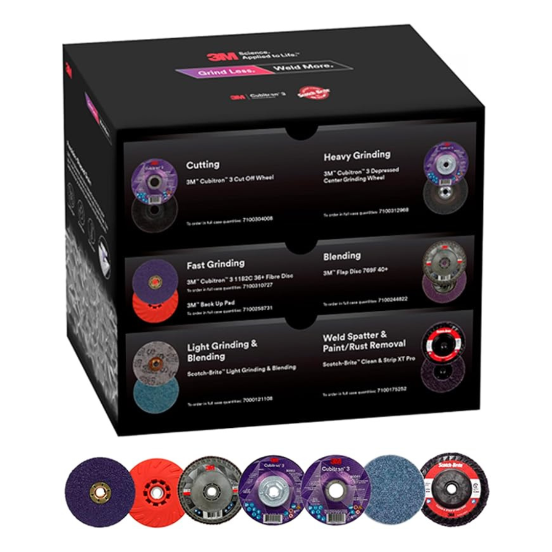16-Piece 3M 4-1/2" Grind Less Weld More Promo Kit