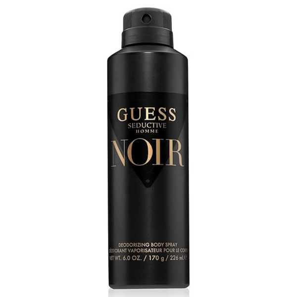 6oz Guess Seductive Homme Noir Men's Body Spray