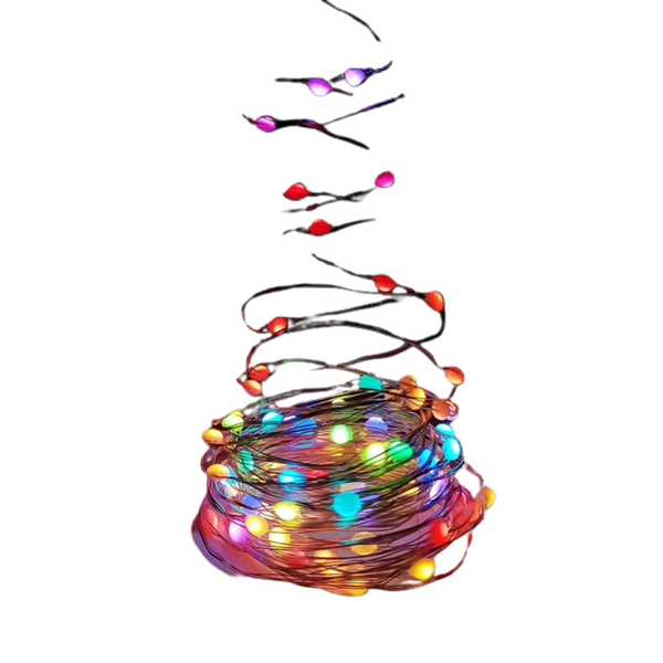 onn. Fairy 16.4' RGBIC LED Dream Multi-Color Lights
