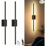 2-Pack 10000mAh Rechargeable Battery Operated Wall Sconces