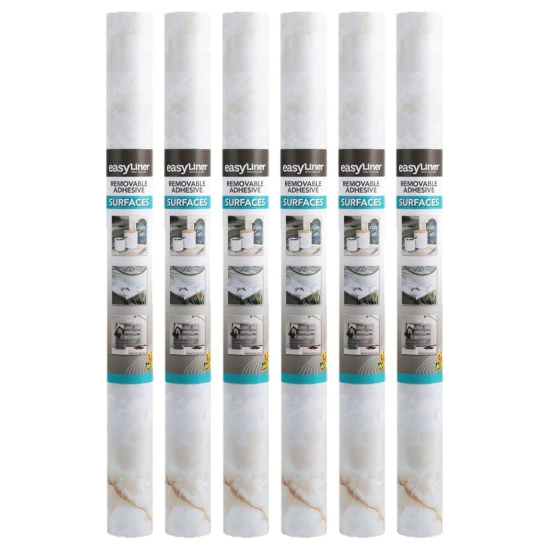 6 Rolls Of Duck EasyLiner Adhesive Shelf Liner (90 Total Feet x 20″)