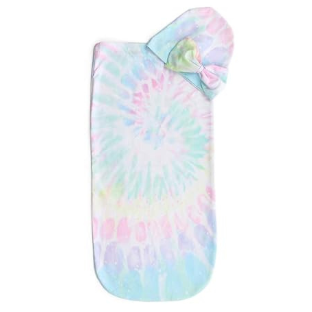 Itzy Ritzy Cocoon & Hat Swaddle Set – Swaddle For Newborns Includes Name Announcement Card