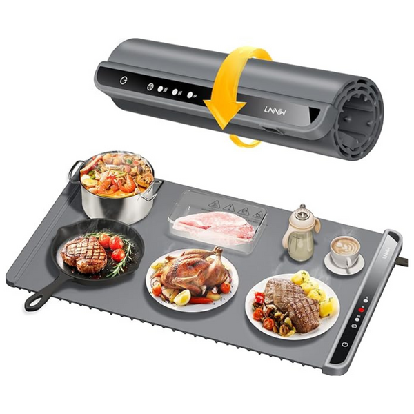 Portable Electric Warming Tray With Automatic Shut-Off
