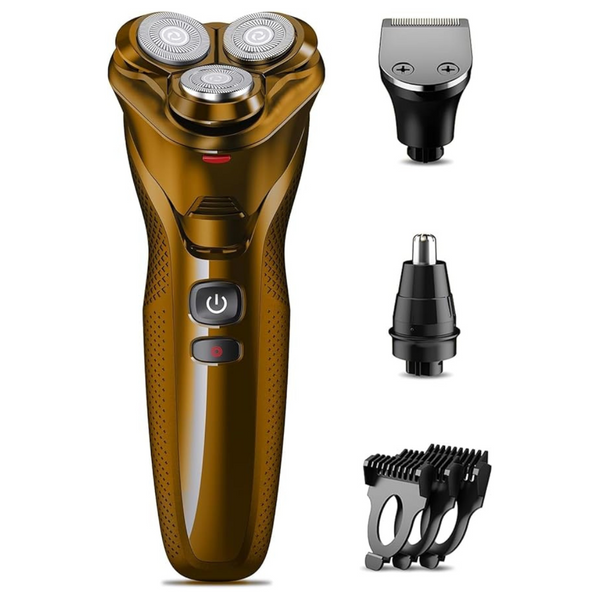 Men's 3-In-1 IPX7 Waterproof Cordless Electric Razor