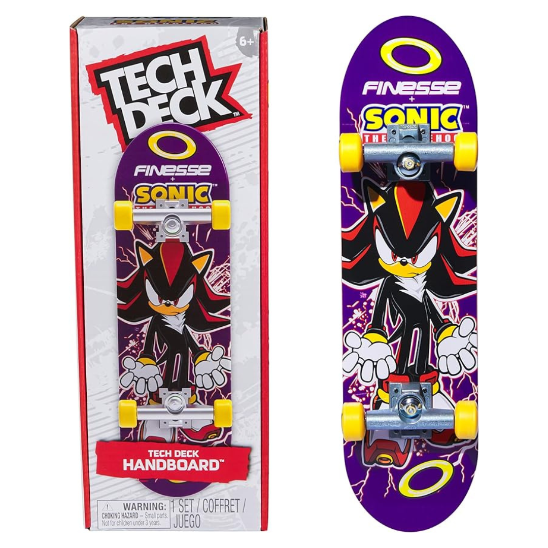 Tech Deck Finesse X Sonic The Hedgehog Mini Skateboards