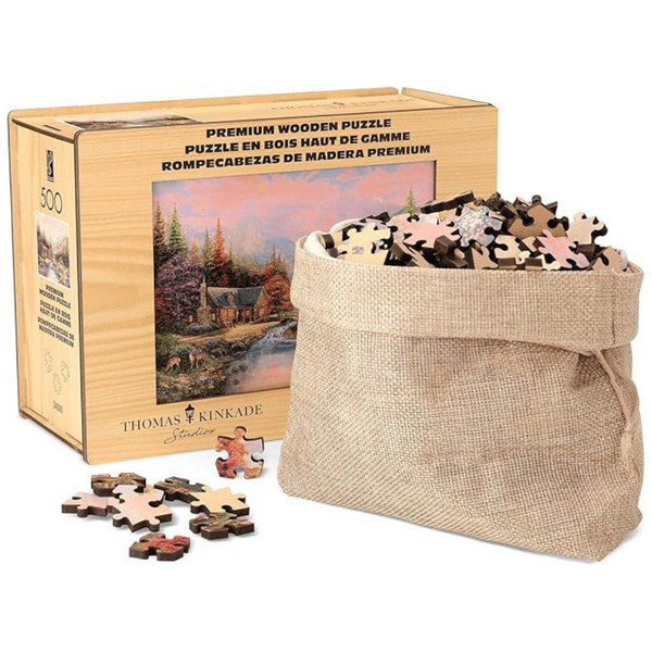 500-Piece Buffalo Games Thomas Kinkade Sierra Paradise Wood Puzzle