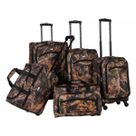 American Flyer Camo 5-Piece Spinner Luggage Set + $64 Kohls Rewards