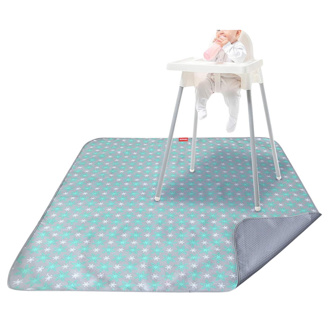 Anti Slip Waterproof Under High Chair 42" x 46" Splat Mat