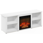 Furinno Classic 60" TV Stand with Fireplace
