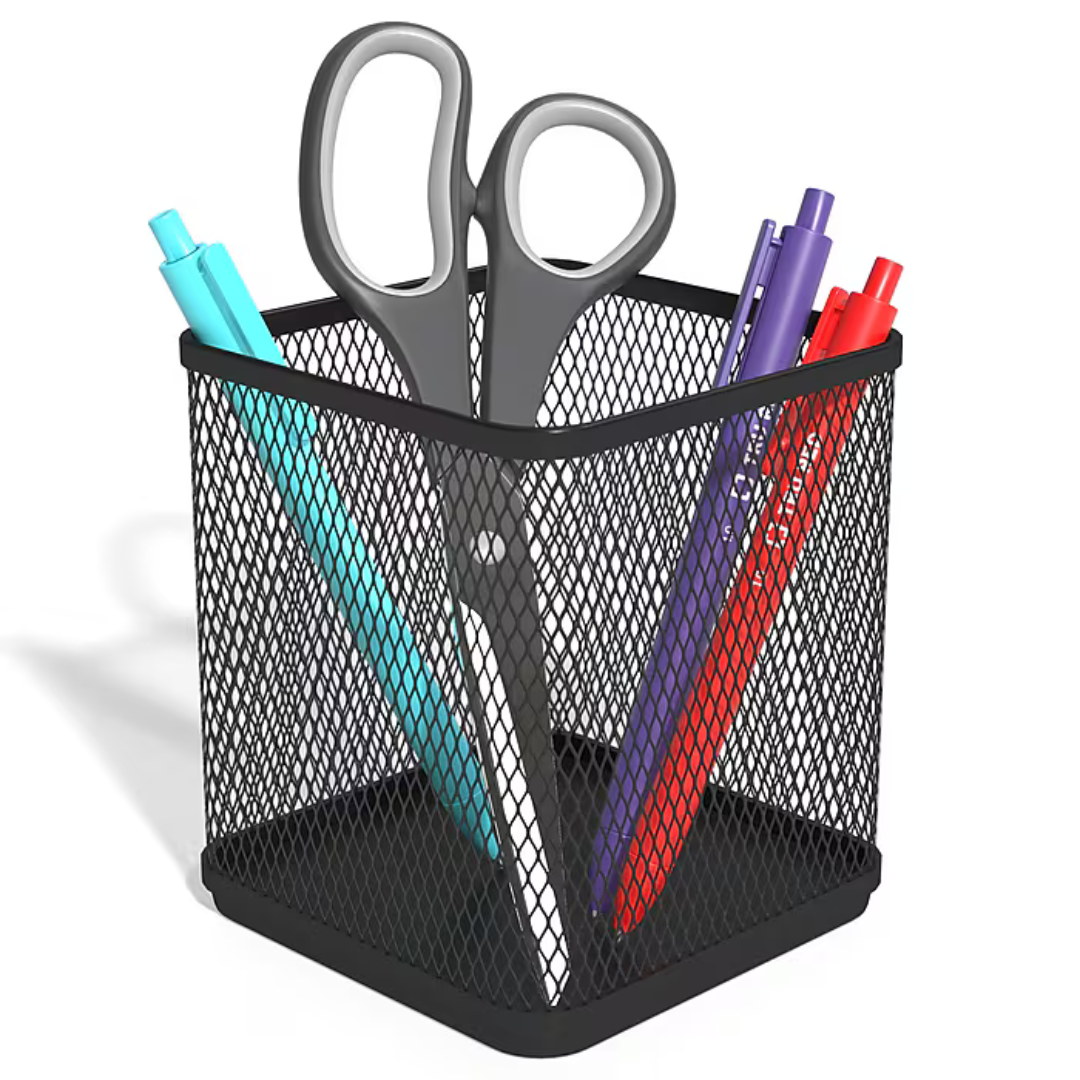 TRU RED Stackable Wire Mesh Pen Holder