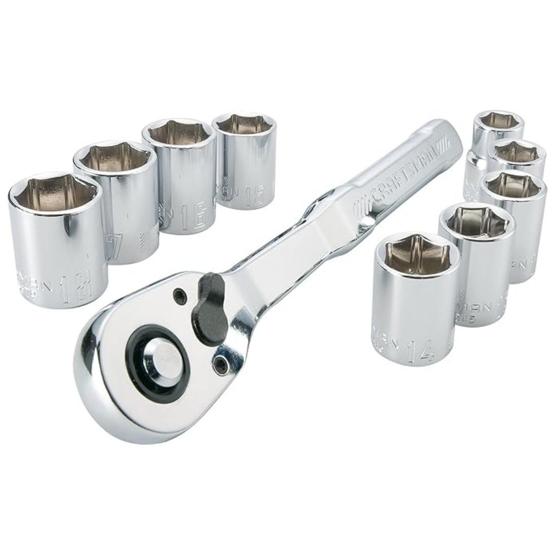 10-Piece Craftsman Mechanics Tool Set (3/8'' Drive)