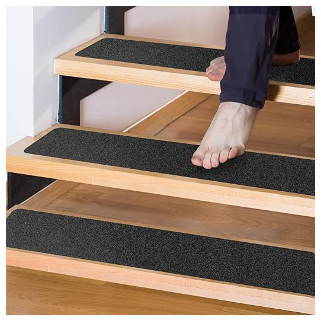 15-Pack Non-Slip Stair Treads For Wooden Steps With Roller