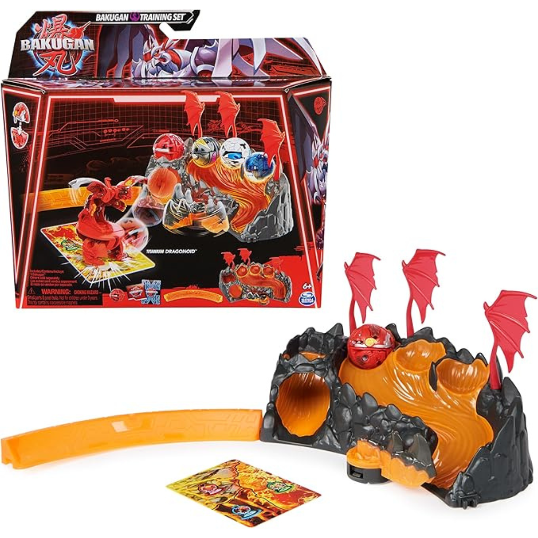 Bakugan Training Set With Titanium Dragonoid, Dragon Clan Themed Action Figure