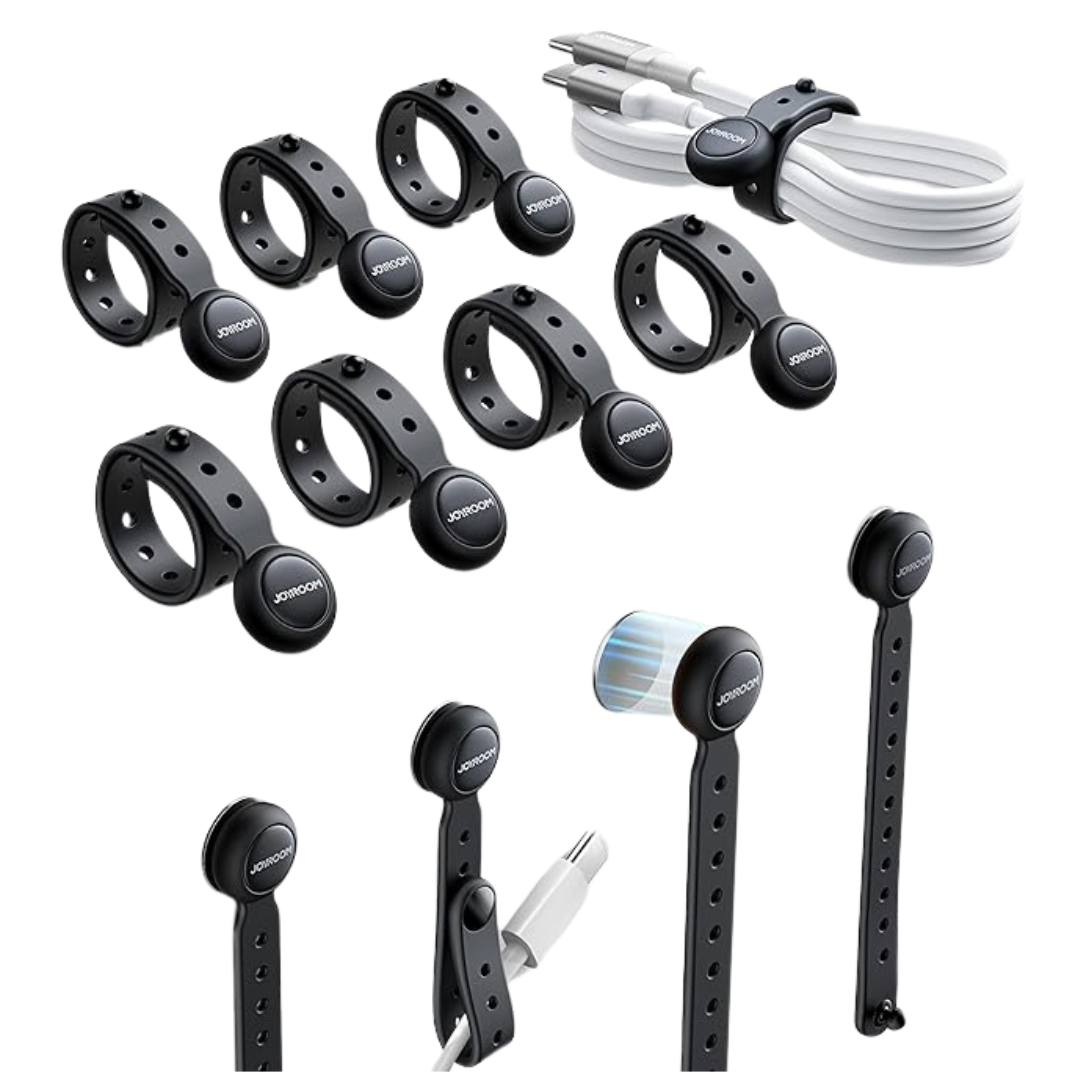 12-Pack Of Joyroom Silicone Magnetic Cable Ties