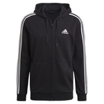 Adidas Men's Essentials French Terry 3-Stripes Full-Zip Hoodie (3 Color Options)