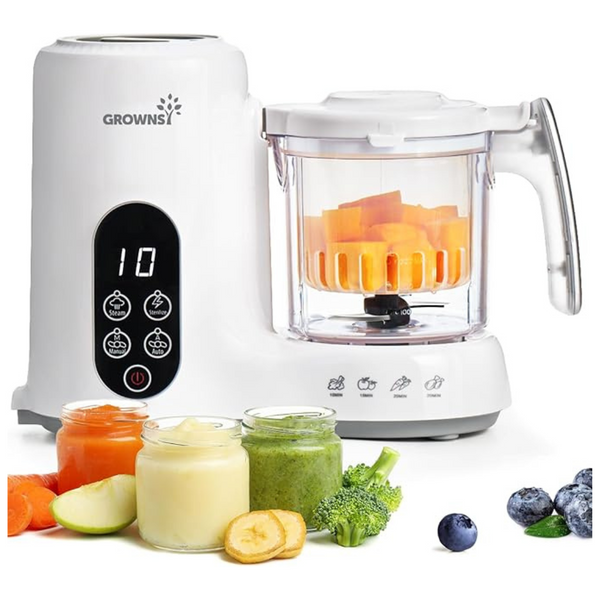 Grownsy Baby Food Maker With Steam Basket