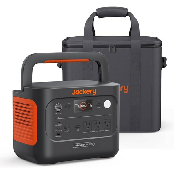 Jackery Explorer 1000 v2 1070Wh Portable Power Station And Carrying Bag