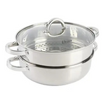 3.0-Quart Oster Sangerfield Stainless Steel Dutch Oven W/ Steamer Basket