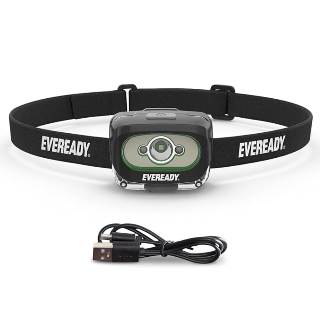 2-Pack Eveready X200 LED Rechargeable 200 Lumen Headlamps