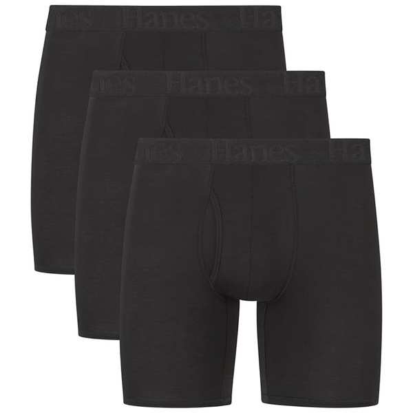 Hanes Men’s Supersoft Viscose From Bamboo Underwear (3 Pack)
