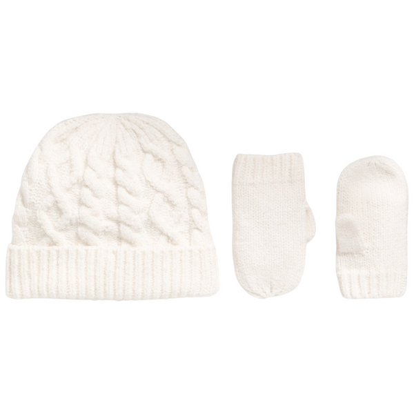 Old Navy Cable-Knit Beanie And Mittens Set For Toddler Boys