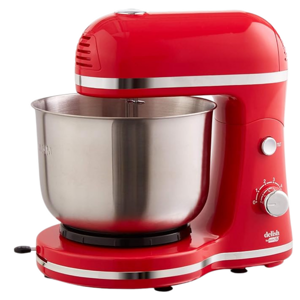 DASH Delish 3.5 Quart Compact Stand Mixer With Beaters & Dough Hooks Included