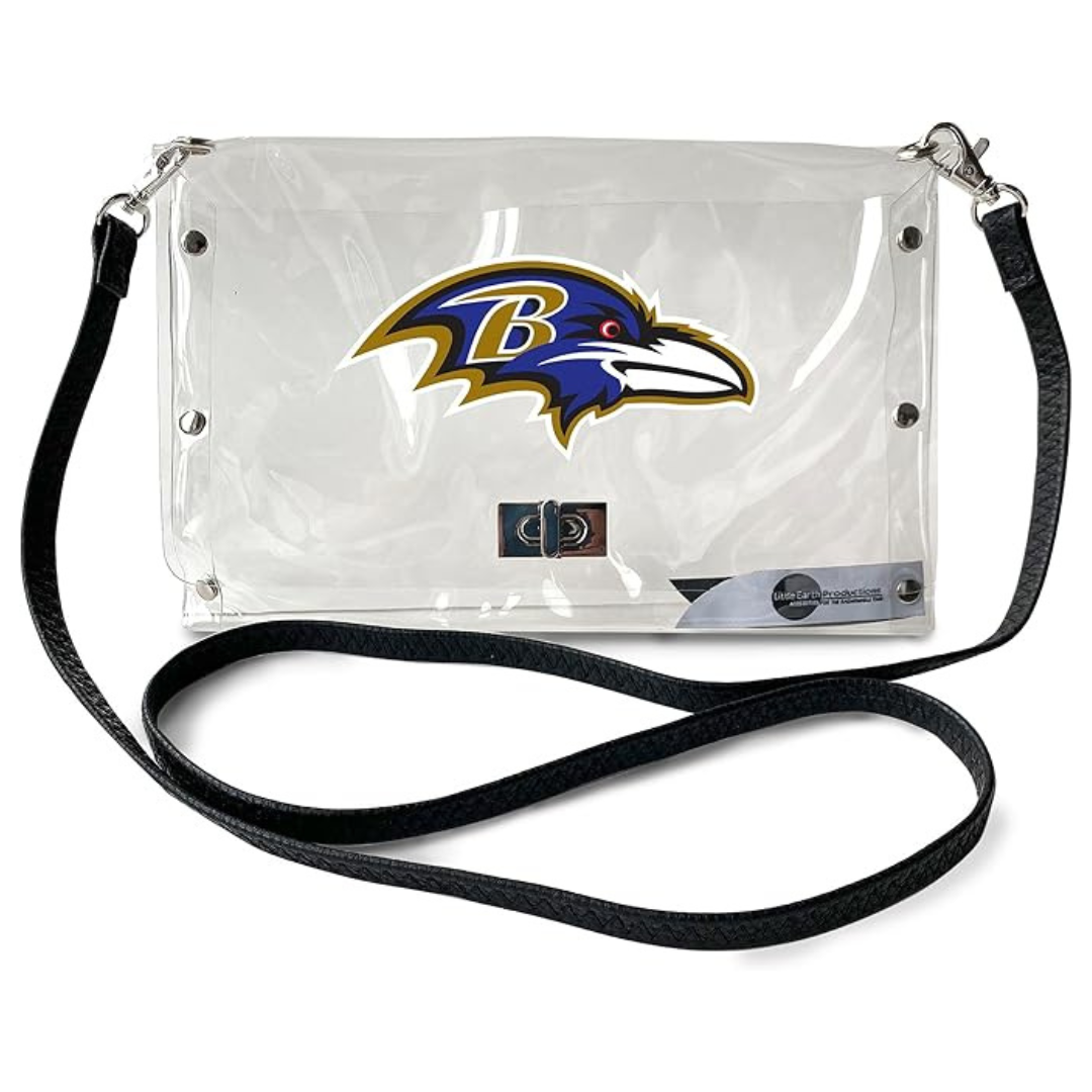 Littlearth Baltimore Ravens NFL Clear Envelope Purse