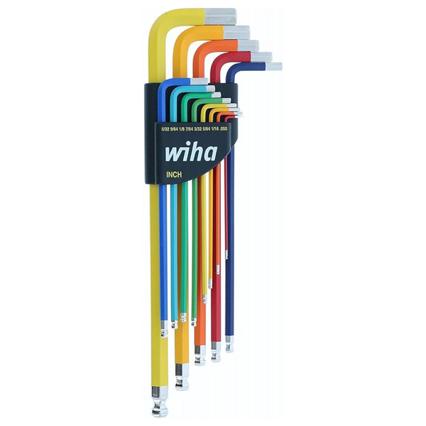 Wiha Inch 13-Piece Ball End Color Coded Hex L-Key Set