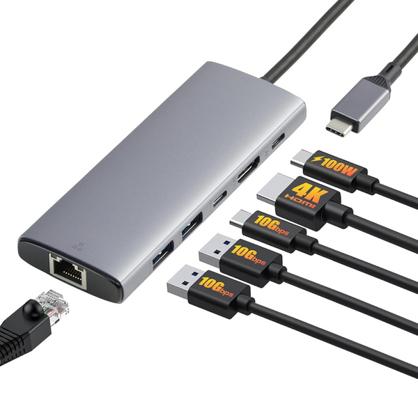 Amazon Basics 6-in-1 USB-C 3.2 (10G) Hub