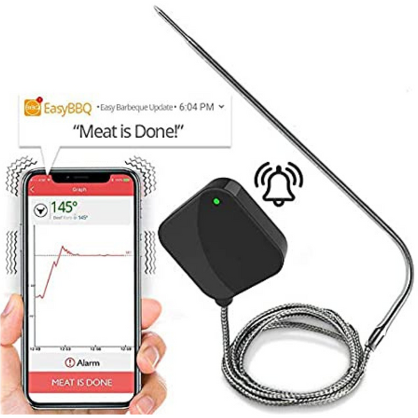 NutriChef Smart Bluetooth BBQ Grill Thermometer