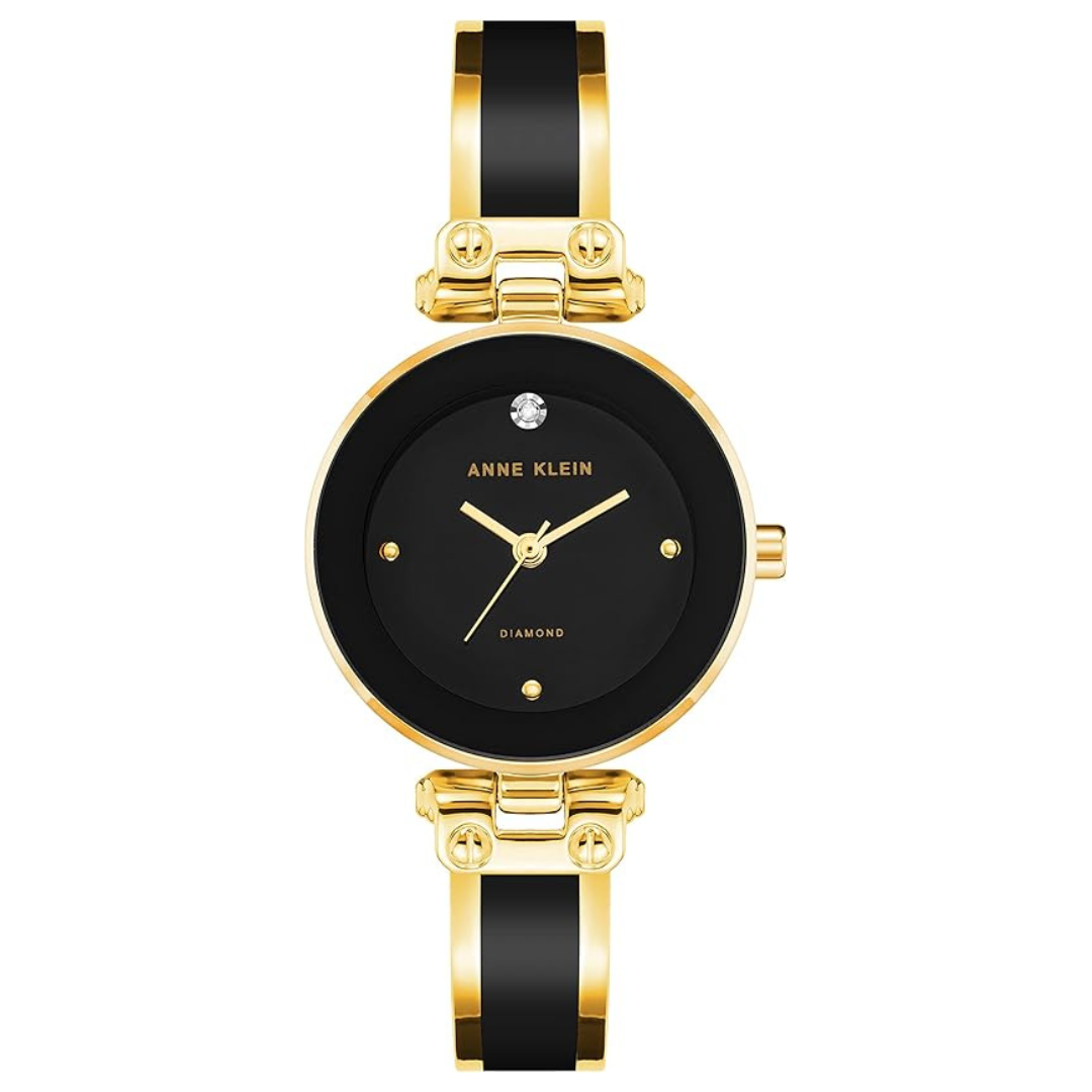 Anne Klein Women's Genuine Diamond Dial Bangle Watch
